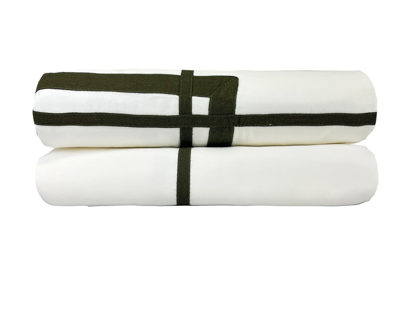 Capa Duvet Chez Rio 600 Fios Com Fitas Linho Verde - Muguet Home
