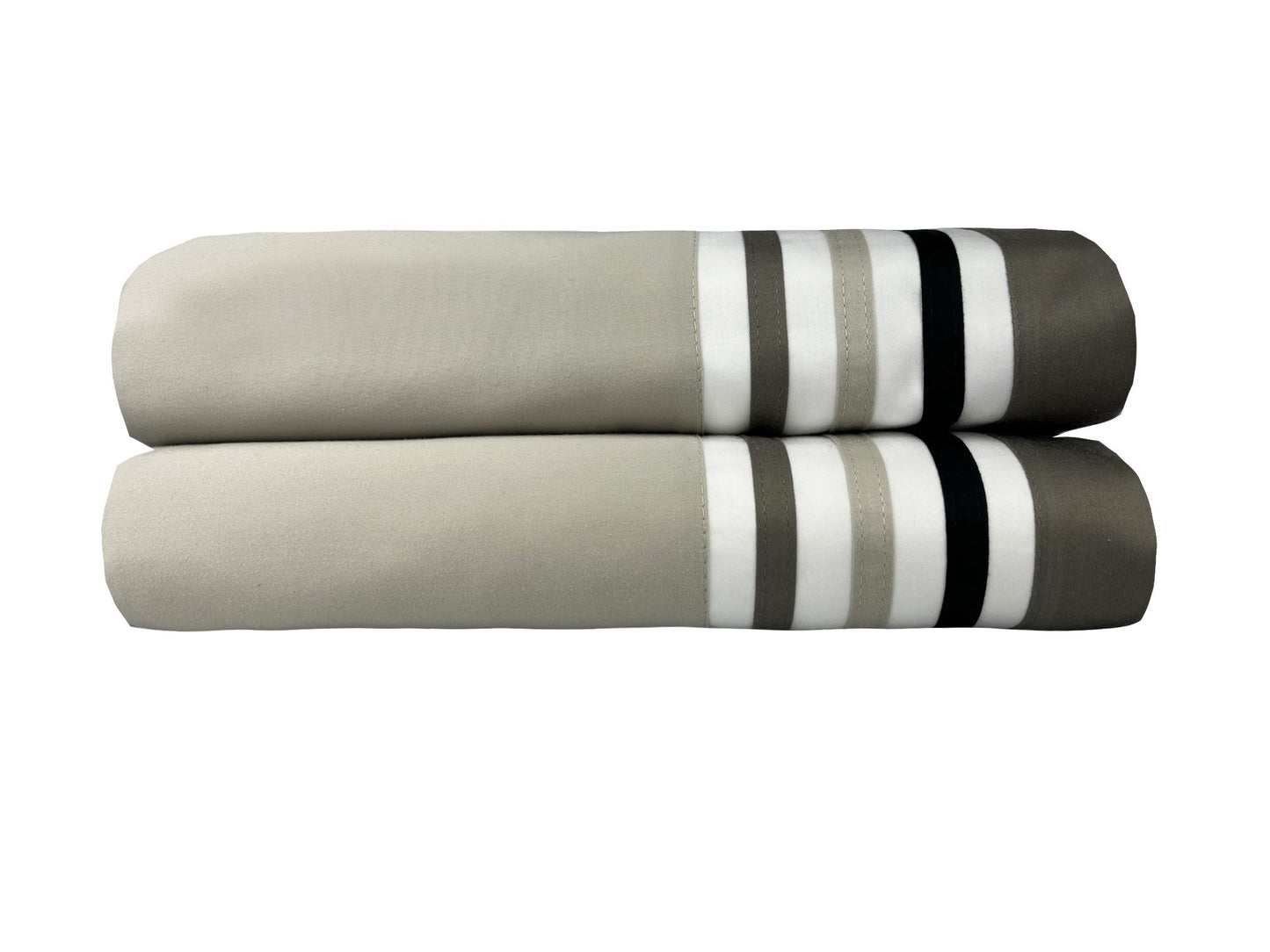 Capa Duvet Let'S Copa Bege/Camur/Preto 600 Fios - Muguet Home