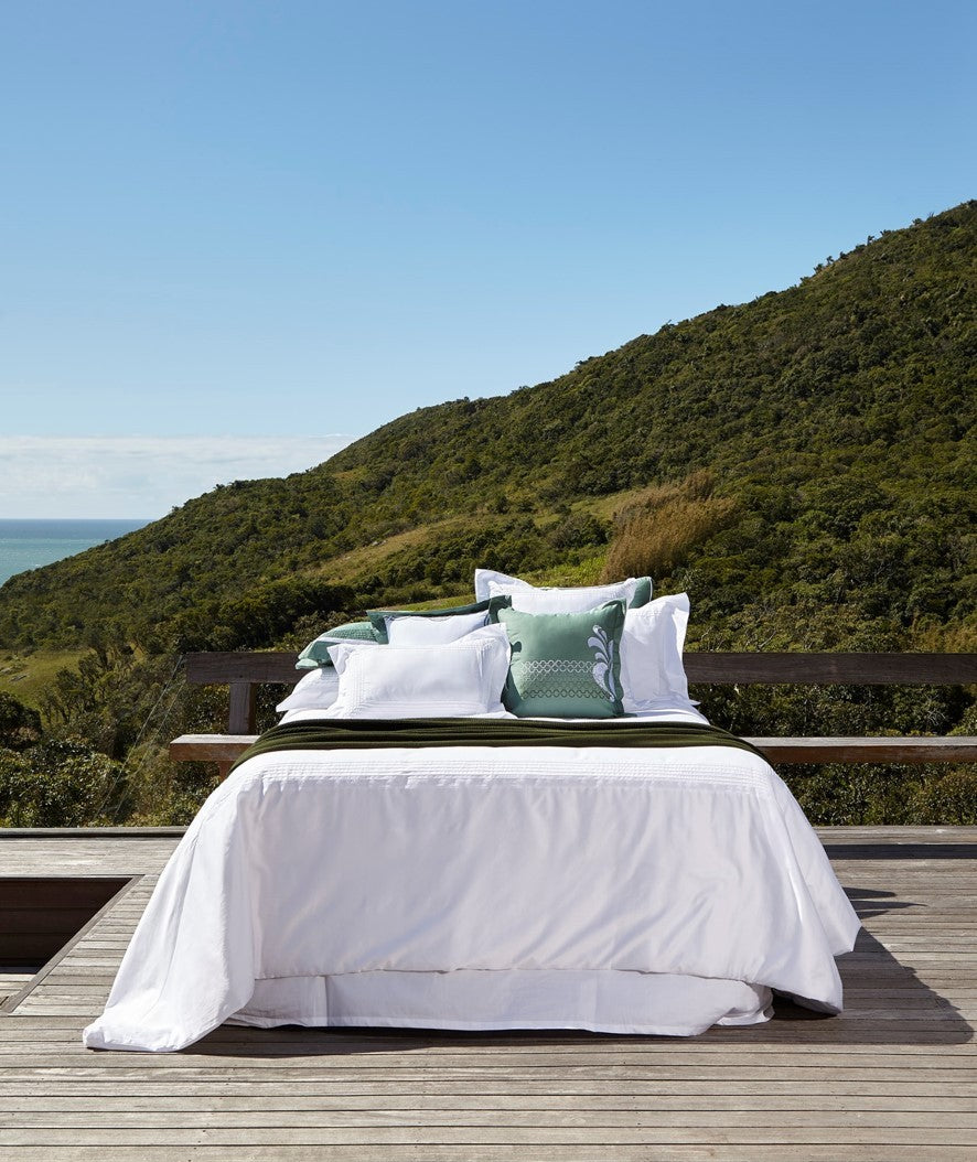 Capa Duvet Darling Branco Bordado Branco