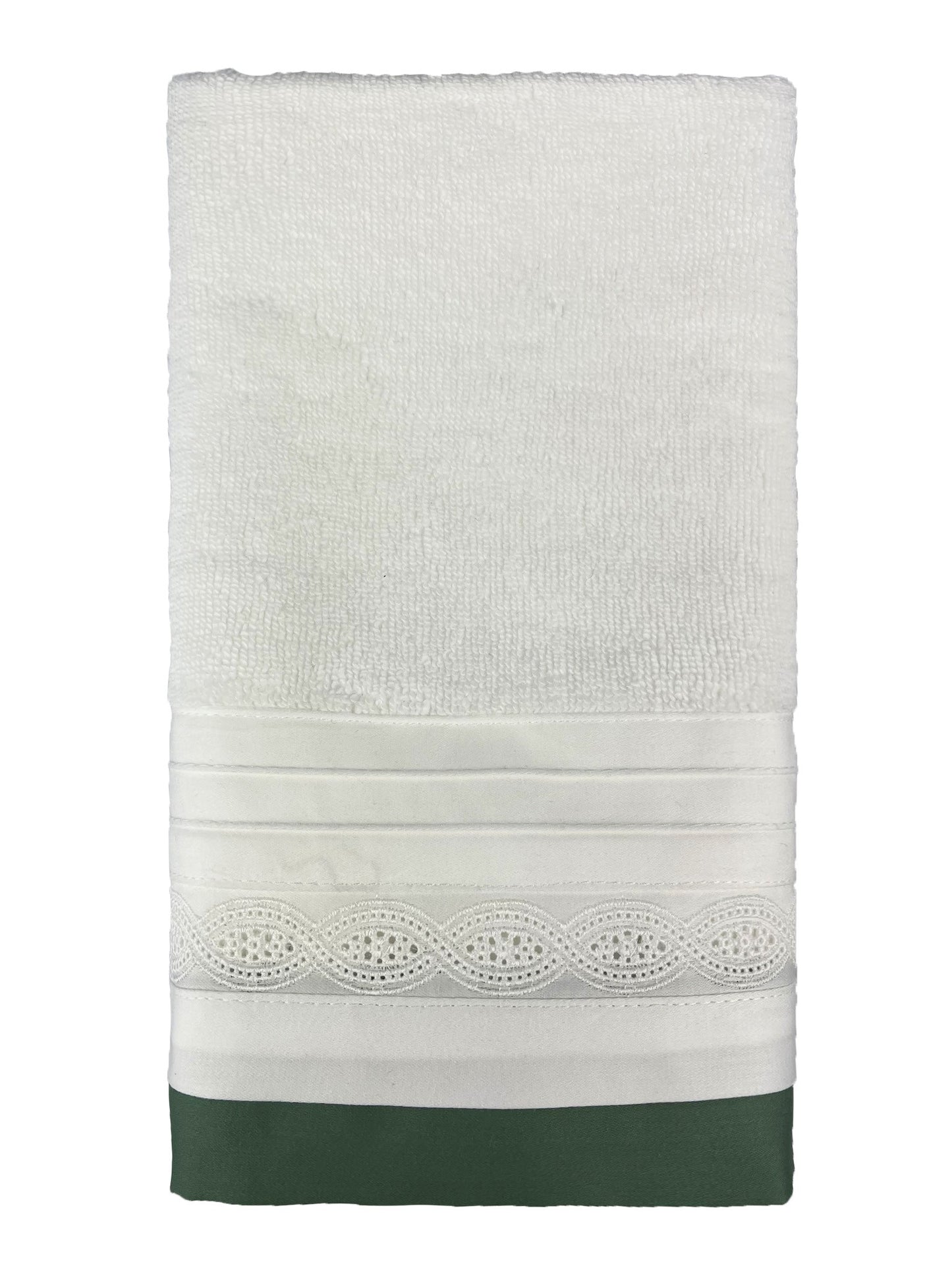 Toalha Lavabo Bossa - Algarve Bord Darling Barrado Verde