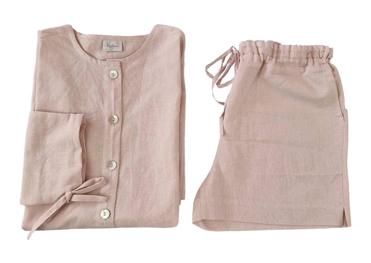 Chemise Prado Linho Rosa - Muguet Home