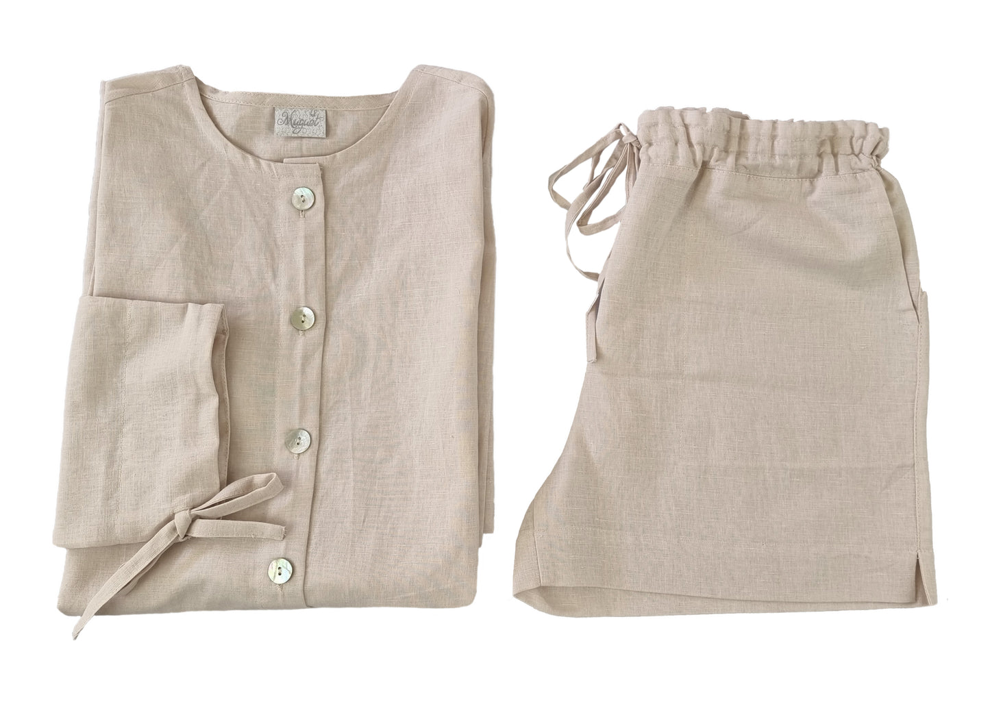 Chemise Prado Linho Bege - Muguet Home