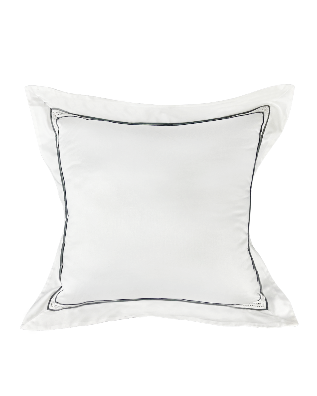 Almofada Nice Bordado Ajour Duplo e Viés 60x60