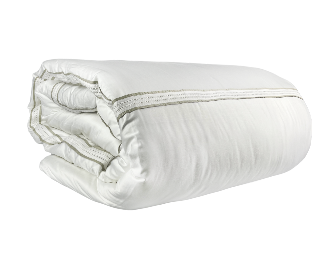 Capa Para Duvet Nice 600 Fios Bordado Ponto Ajour Duplo e Viés