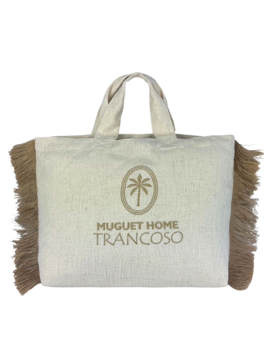 Bolsa De Praia Trancoso Linho Decór Bordada