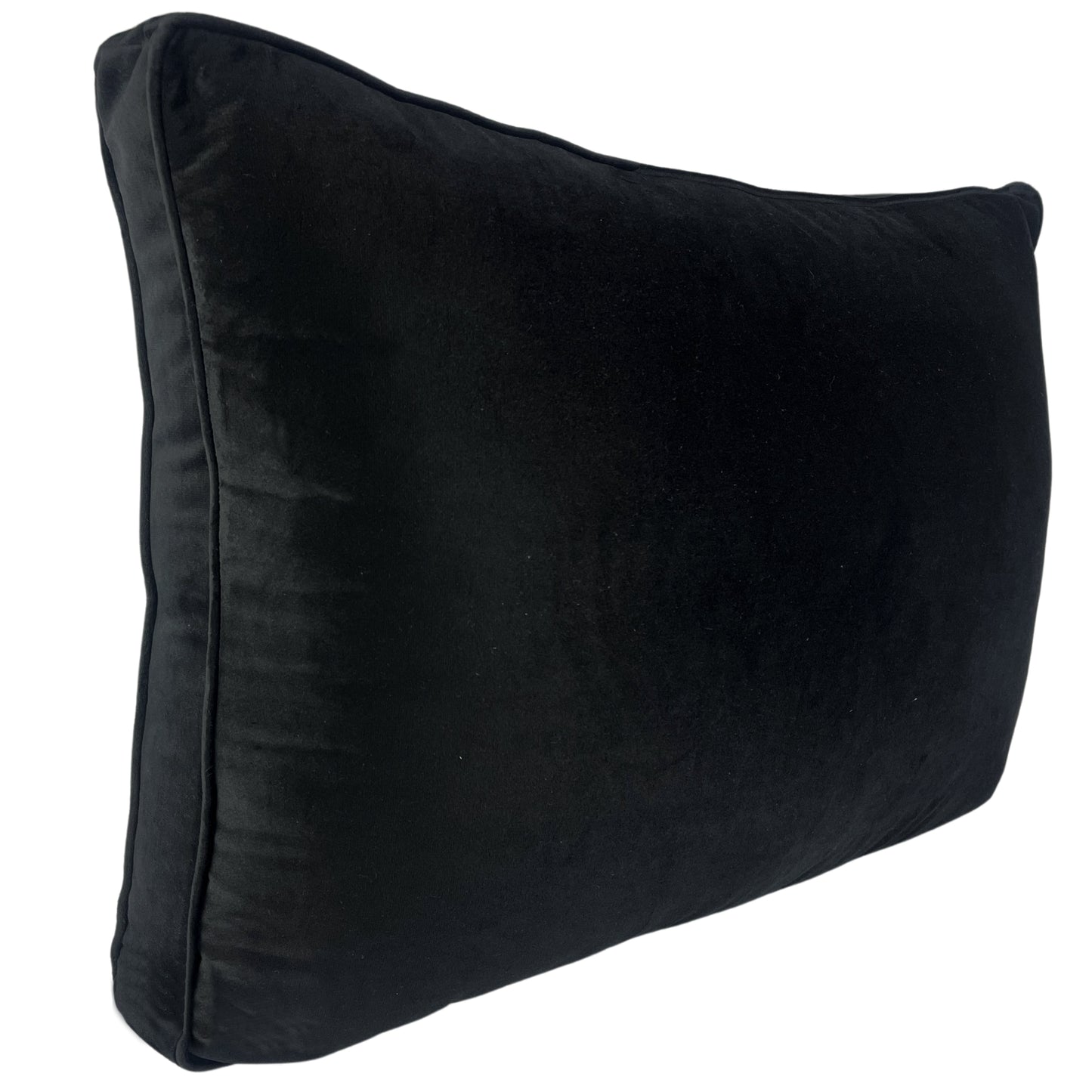 Almofada De Leitura Emperador Veludo Preto