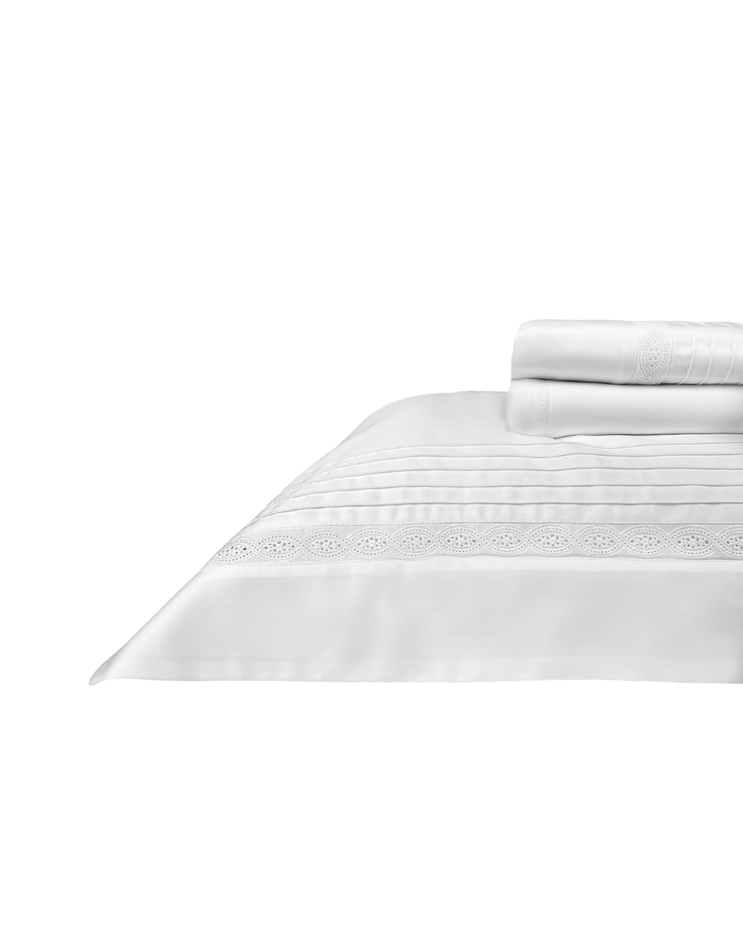 Jogo De Lençol Darling Bordado Branco/ Branco - Muguet Home