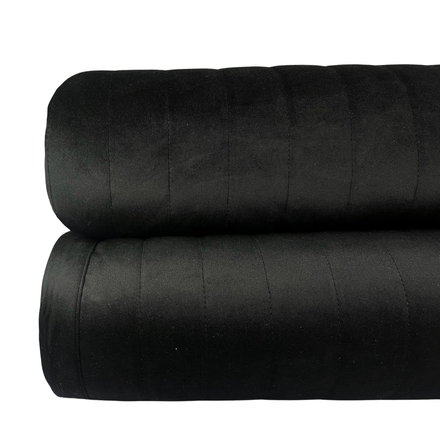 Porta Travesseiro Emperador Veludo Matelassado Preto