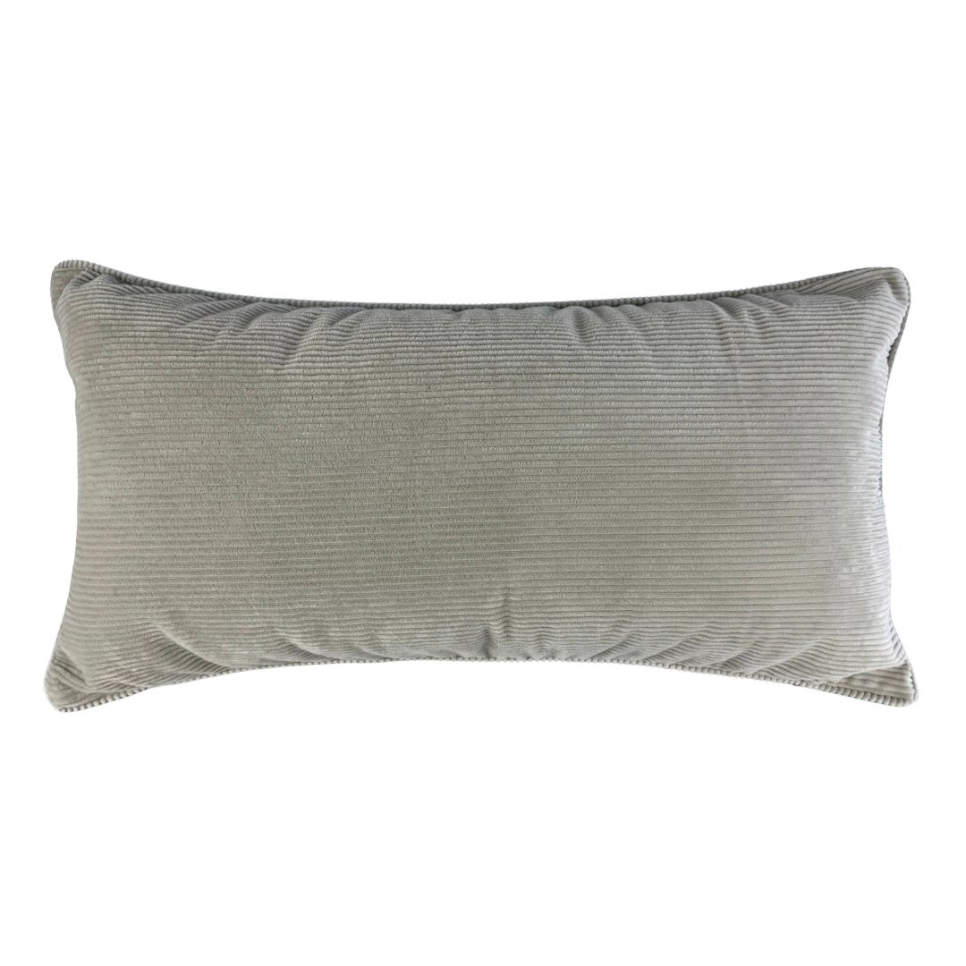 Almofada Cotelê Veludo Bege 40x80