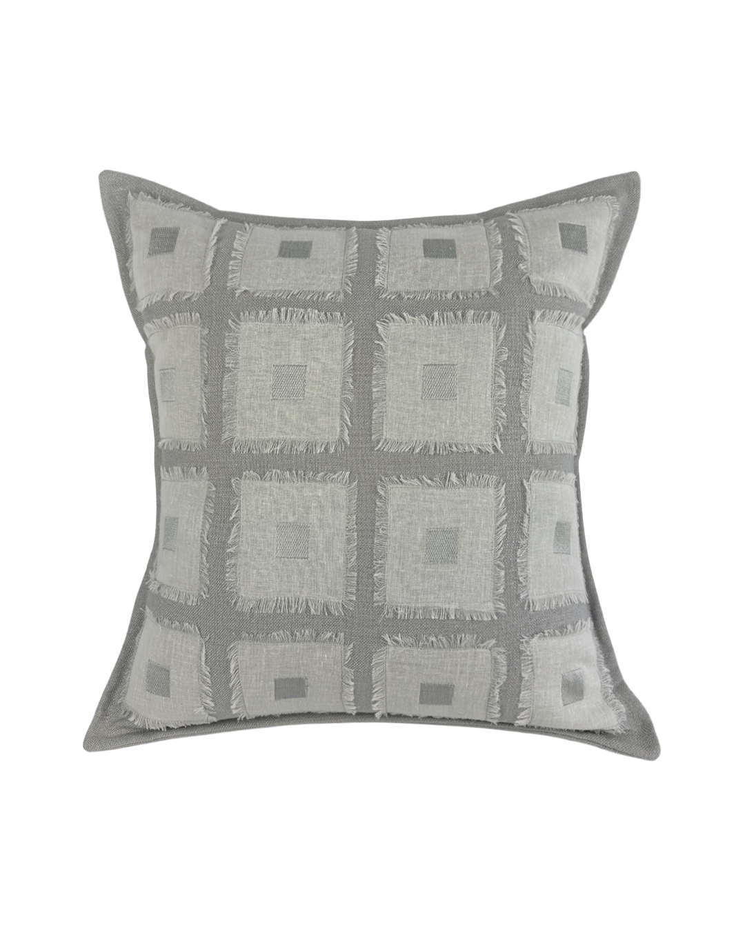 Almofada Quadrado Linho Décor/Gaze Linho Bordada 50x50