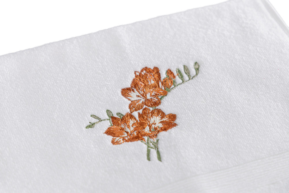 Toalha Lavabo Refúgio Campestre Bordada - Muguet Home