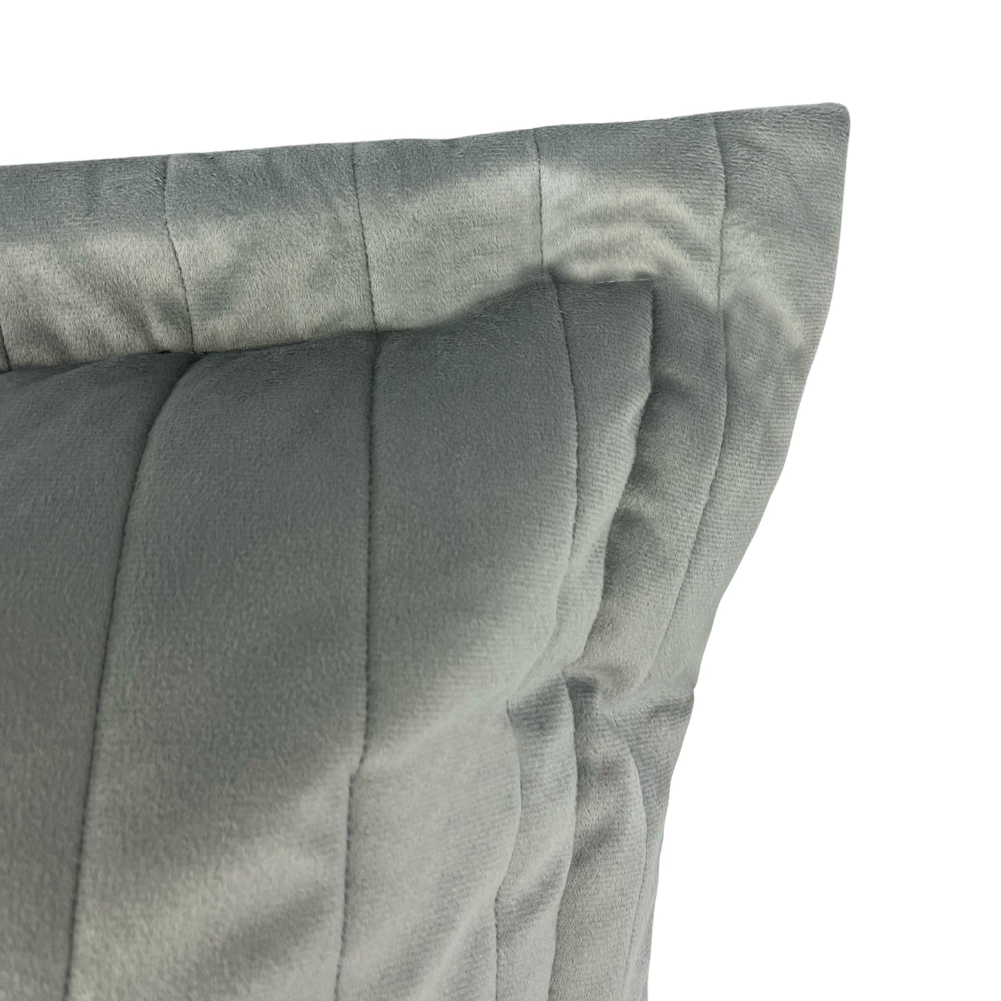 Porta Travesseiro Paisley Veludo Matelassado cor Platino