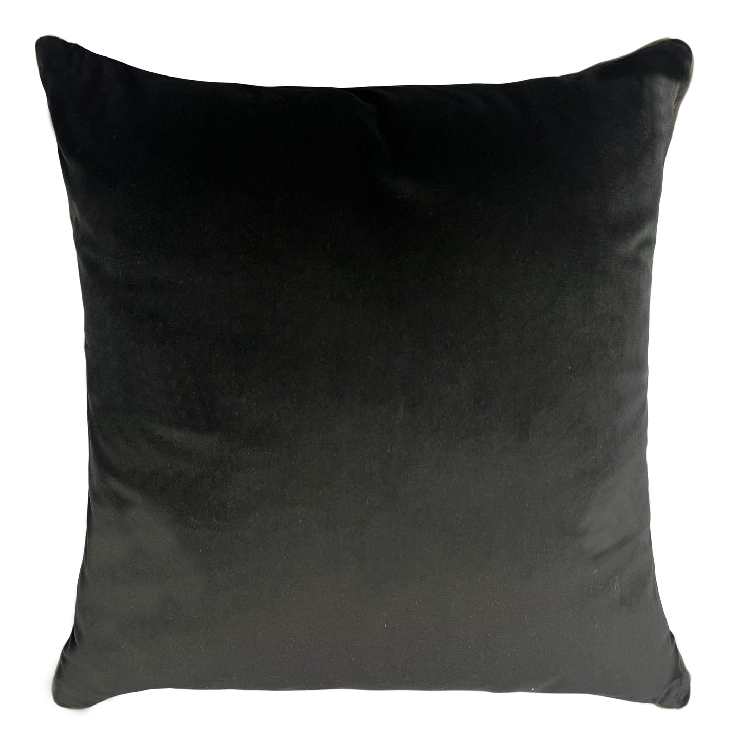 Almofada Emperador Veludo Matelassado Preto 60x60