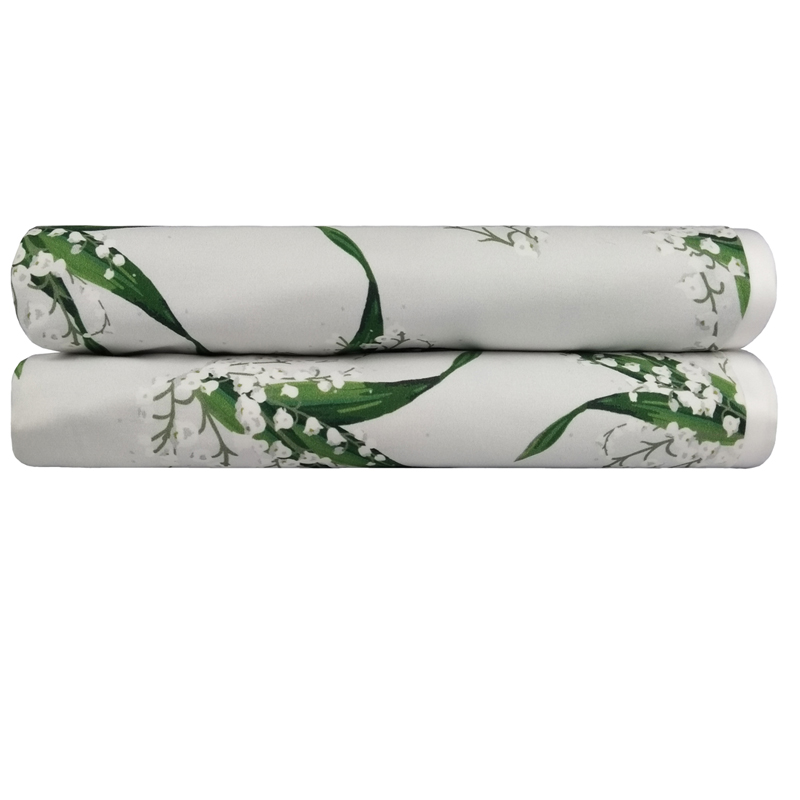 Capa Para Duvet Bonheur Du Muguet Estampado Branco - Muguet Home
