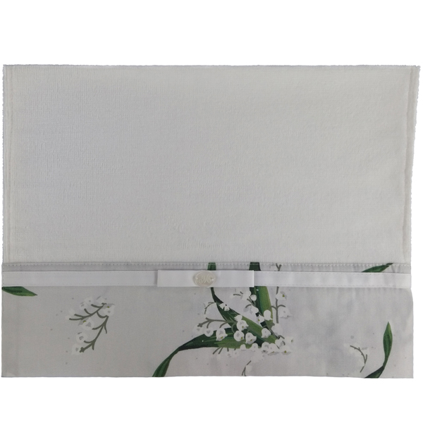 Toalha De Lavabo Bonheur Du Muguet Branca 30X50