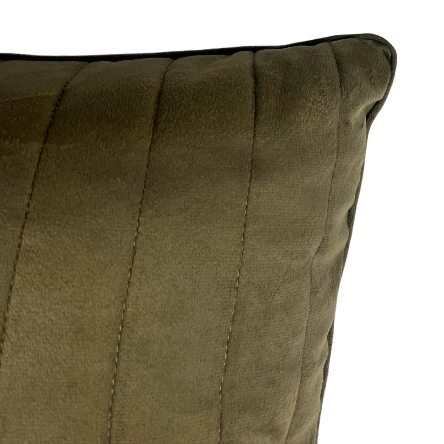 Almofada Boteh Veludo Matelassado Marrom Camurça 60x60