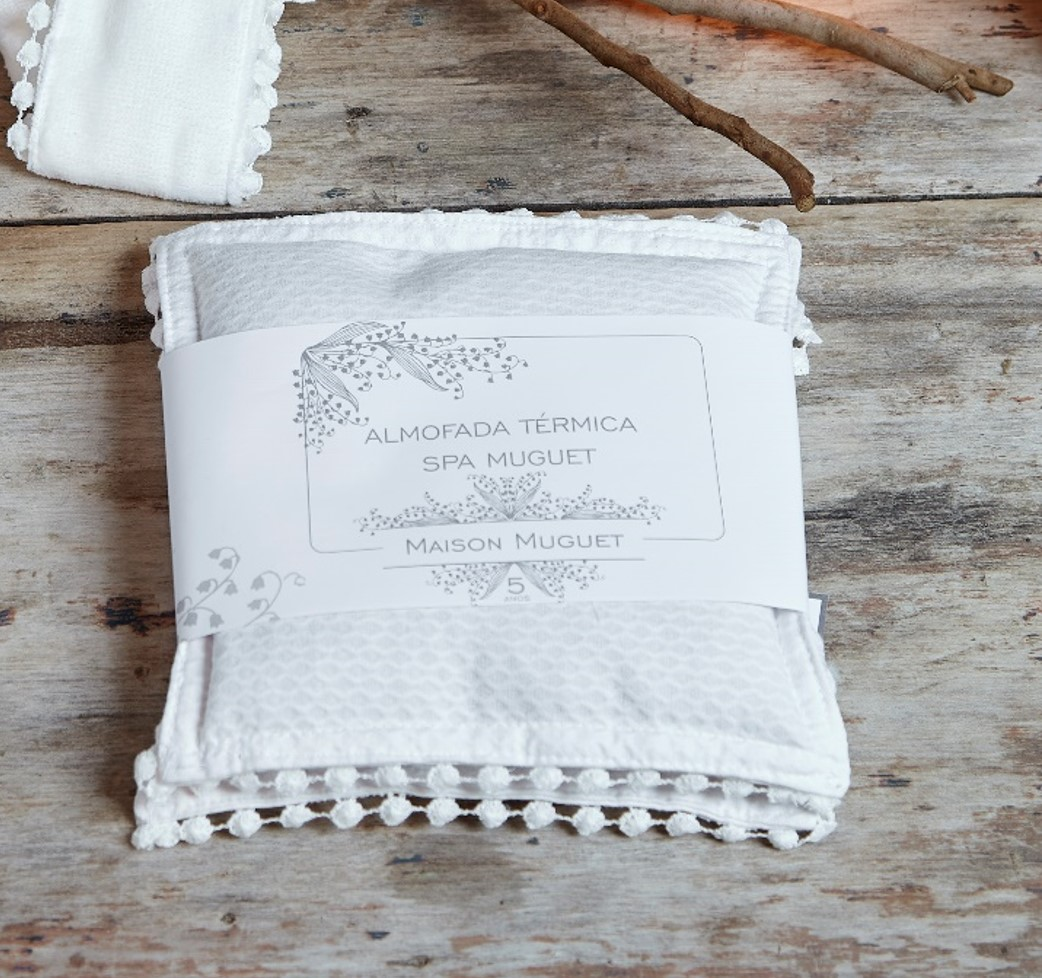 Almofada Terapeutica Linha Spa Com Guipir 20X20 - Muguet Home