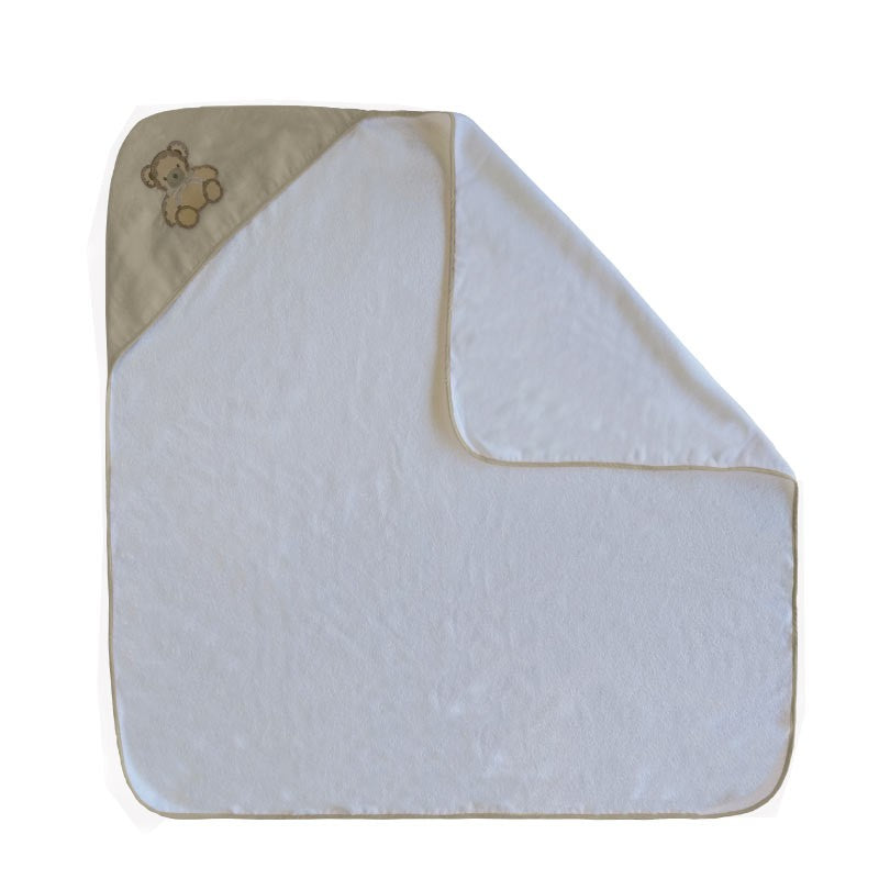 Toalha De Banho Le Petit Capuz Linho duna Bord Urso 1,00X1,00