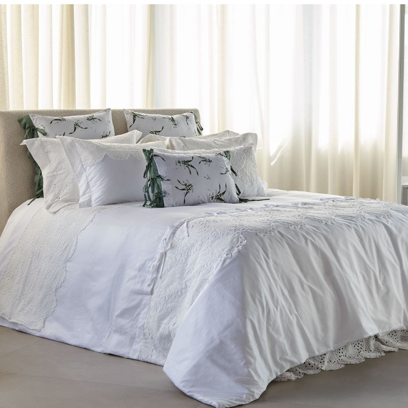 Almofada Royal Celebration Estamp Com Laços 60X60 - Muguet Home