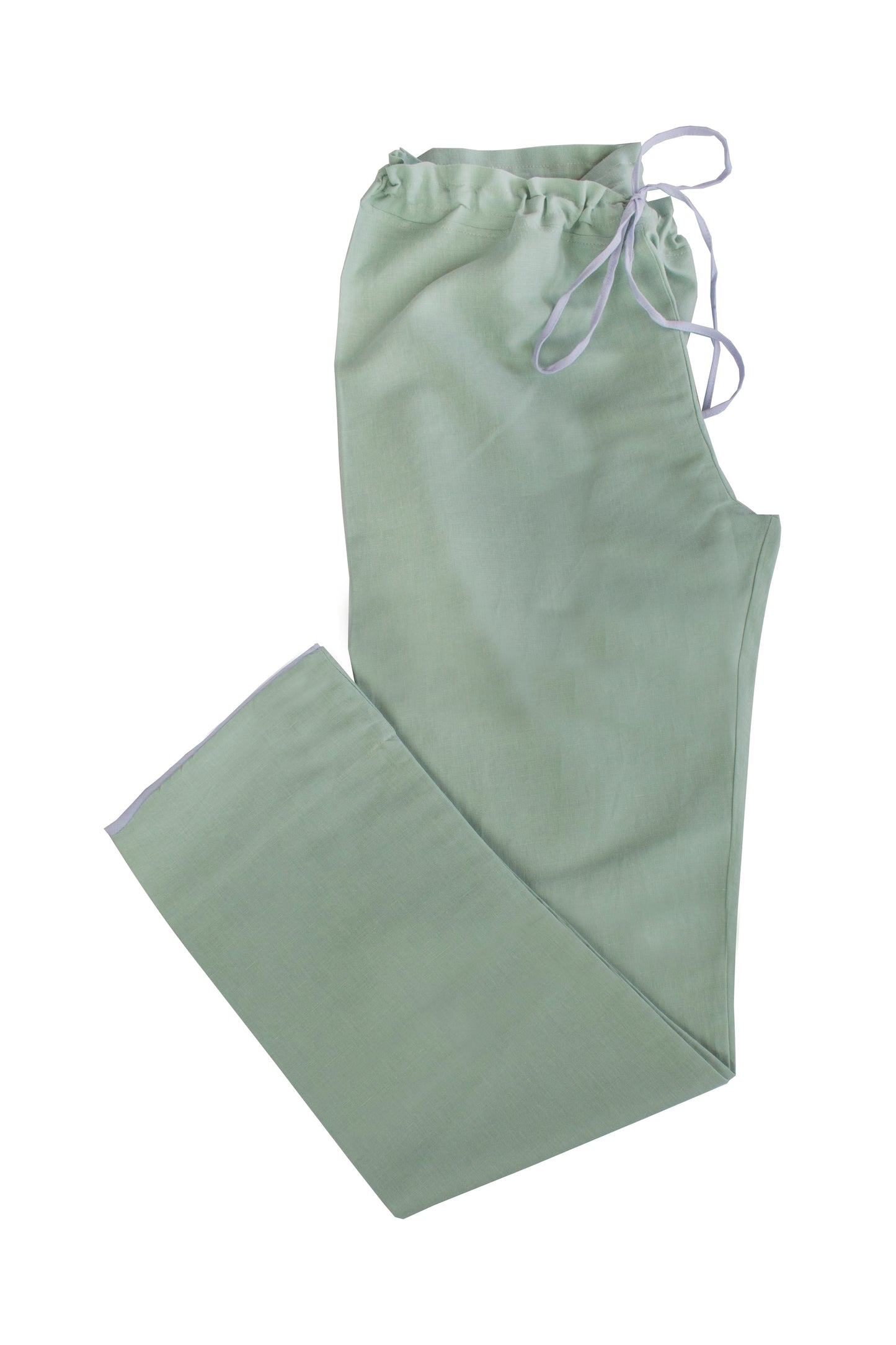 Pijama Jardim do Amanhã Linho Pistache Bordado