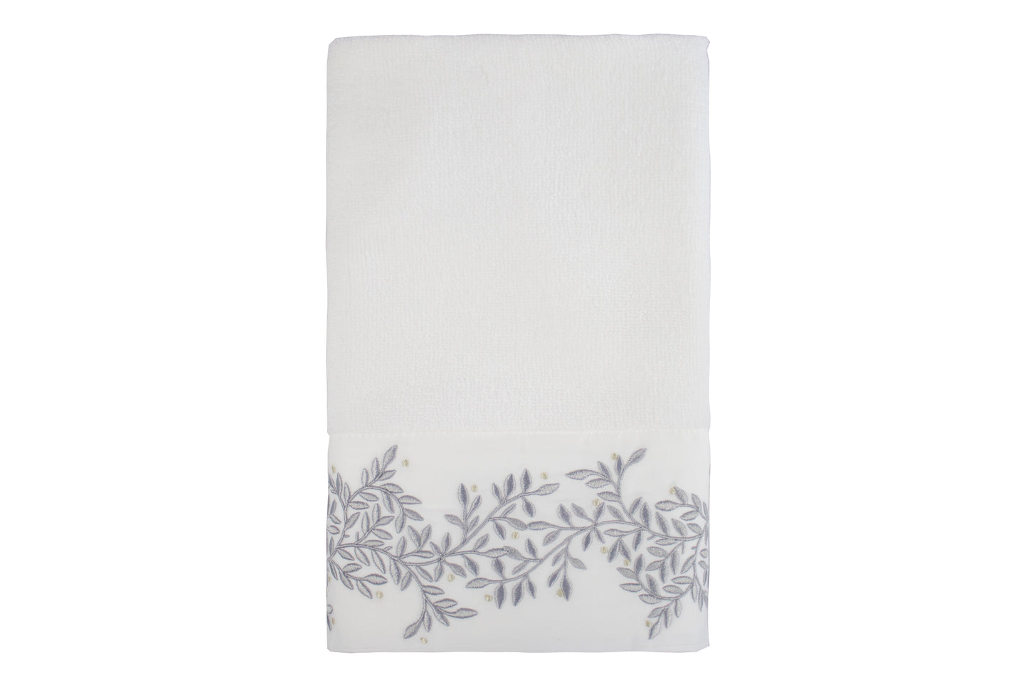 Toalha lavabo Árvore da Vida barrado 600 fios bordada