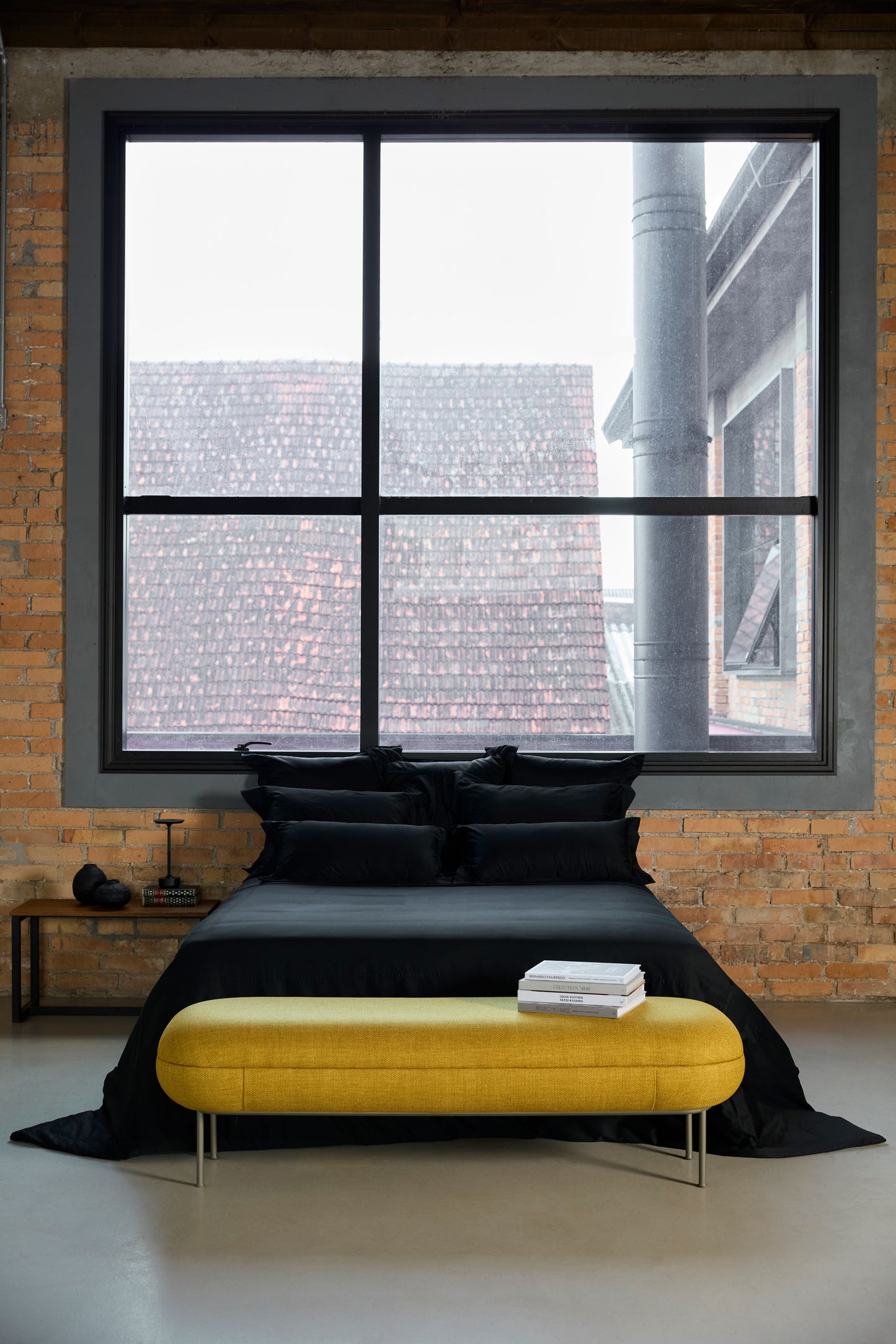 Capa Para Duvet Vernon Noir Preto 600 fios