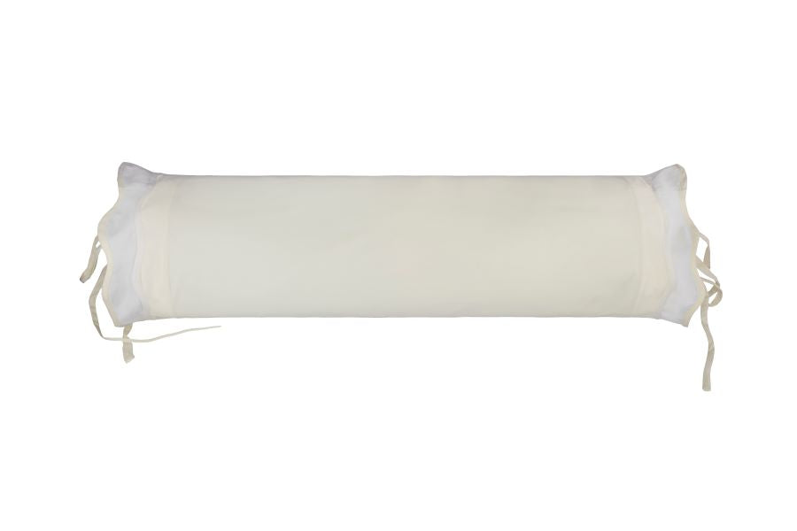 Almofada Rolo Céu do Éden 600 fios van/bco waves 80x22