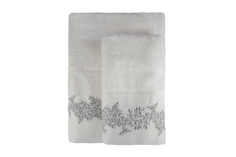 Set Banho Árvore da Vida 2 pçs Banho Air Cotton Bordado