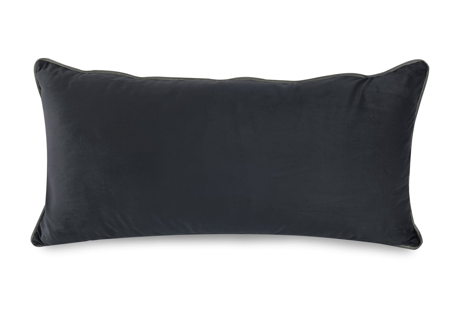 Almofada Maracajá Veludo Açafrão/Preto Bordada 40X80