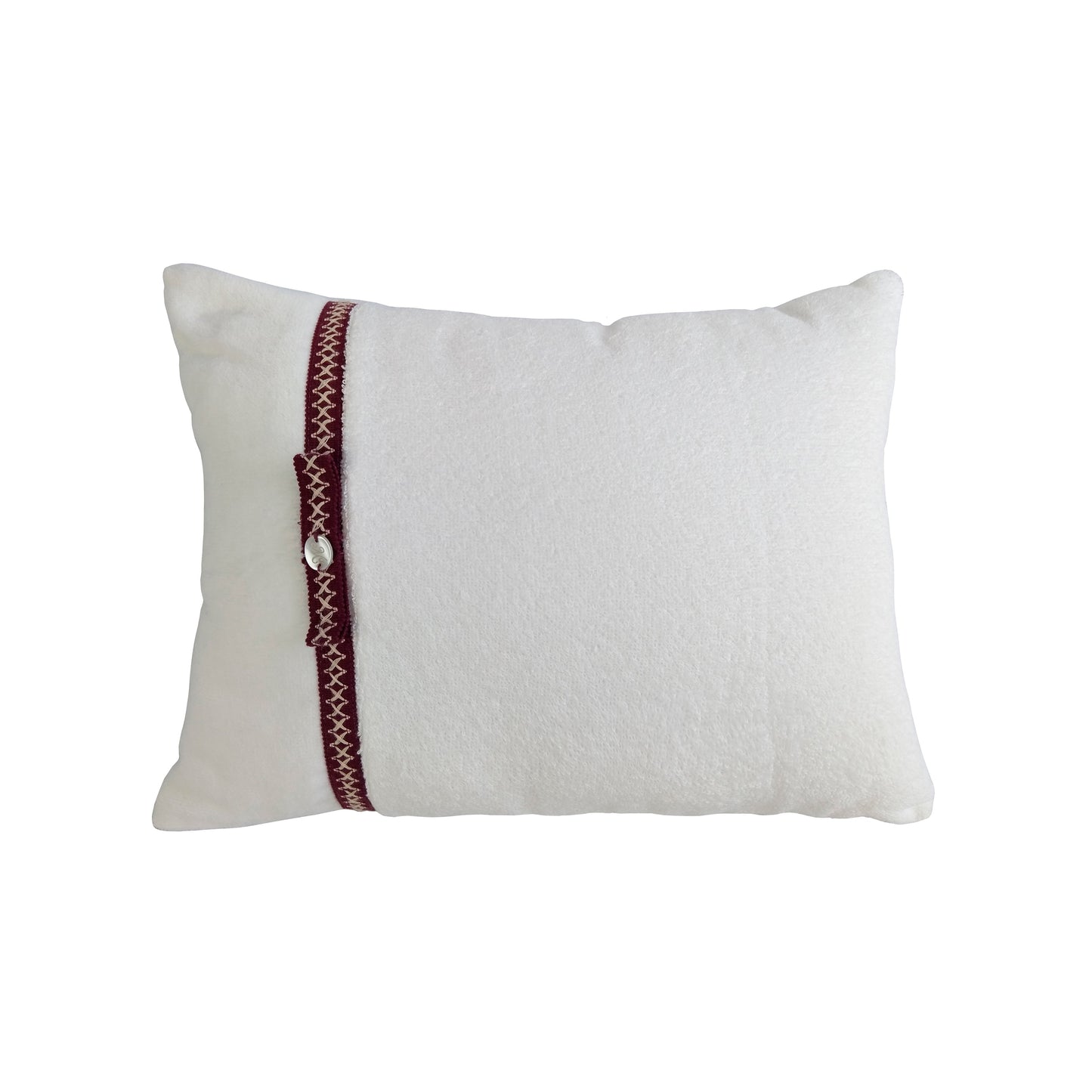 Travesseiro Spa Serenity Atoalhado Velour Branco 30X40