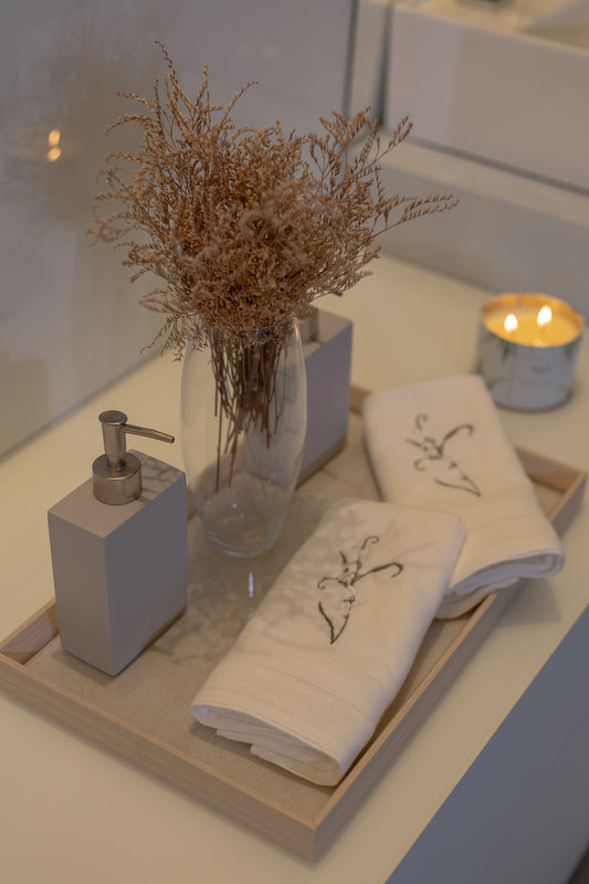 Toalha De lavabo Les Muguets Bordada - Muguet Home
