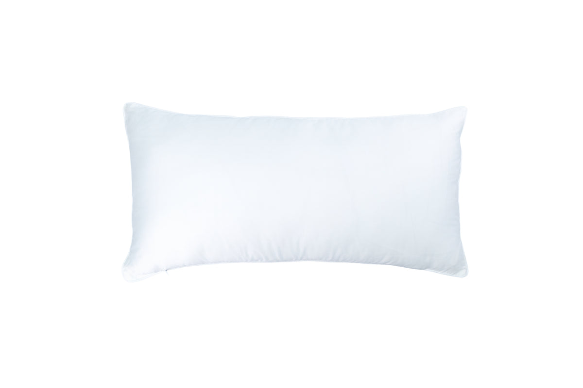 Almofada Pages Blanches Shantung de Seda Off-White Bordado Exclusivo 40x80