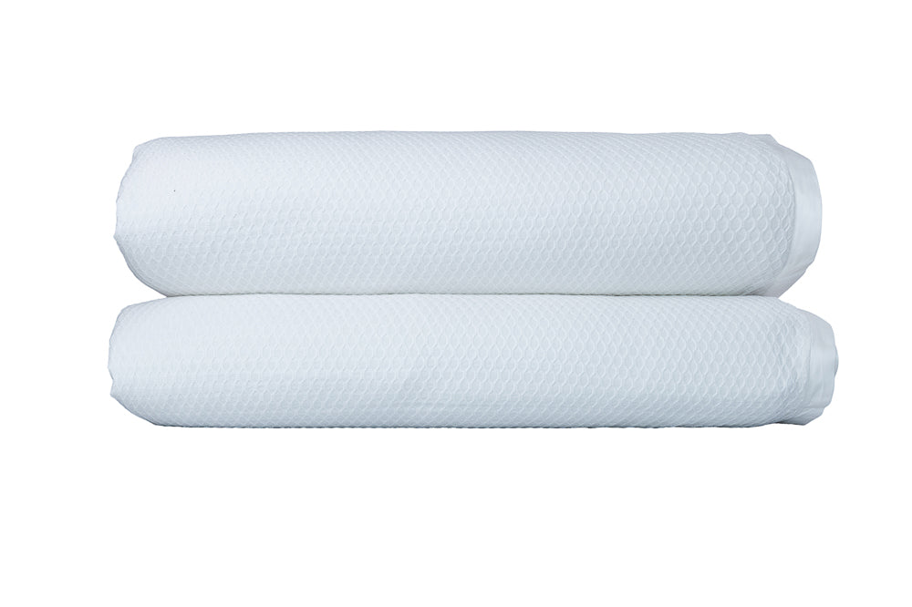 Capa para Duvet Pages Blanches Tecido Decor Texturizado Favos Branco 600 fios