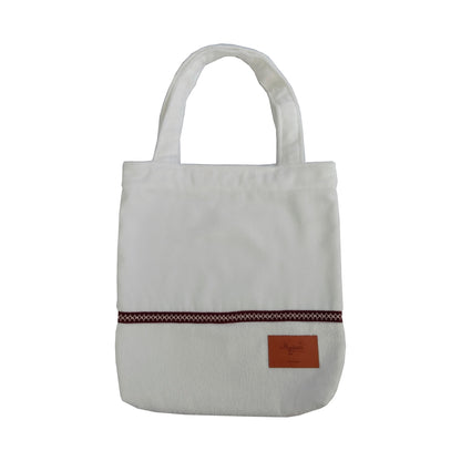 Bolsa Para Spa Serenity Atoalhado Velour Branco 35X45