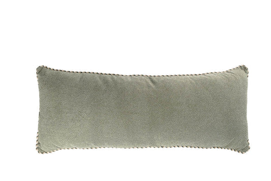 Almofada Refúgio Natural Veludo Decor Verde Cordão 0,40x1,00 - Muguet Home