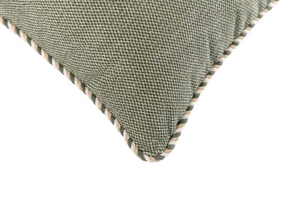 Almofada Refúgio Natural Veludo Decor Verde Cordão 0,40x1,00 - Muguet Home