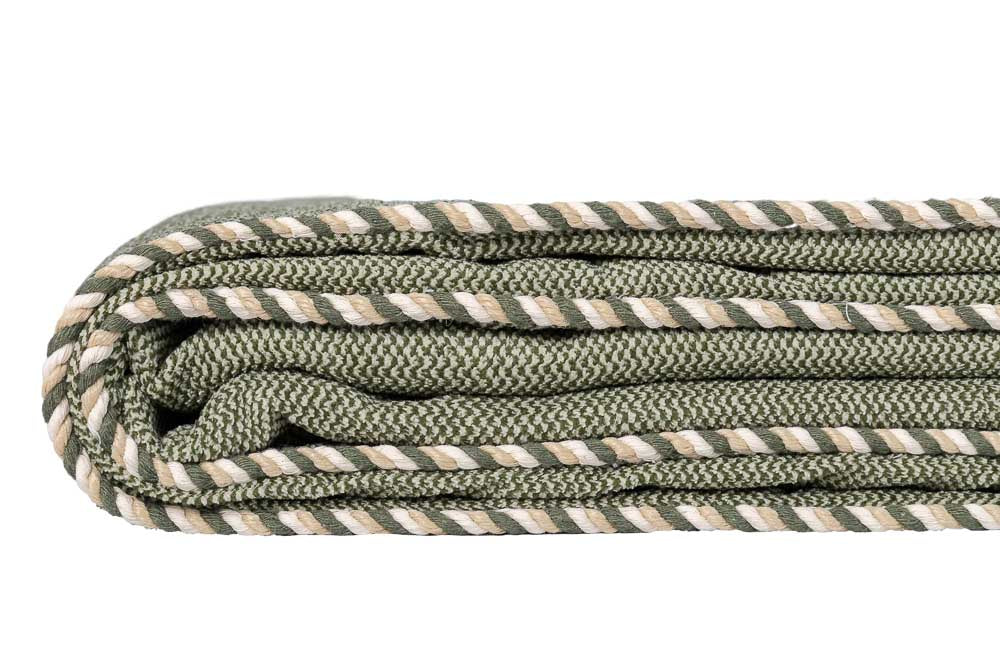 Bed Runner (peseira larga) Refúgio Natural Veludo Decor Verde 1,20x2,50 - Muguet Home