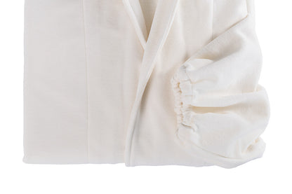 Robe Refúgio Campestre Feminino Veludo Off White Longuete Tam Ùnico - Muguet Home