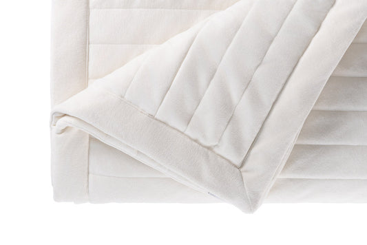 Colcha Veludo Refúgio Campestre Matelassada Dupla face Cor Off White - Muguet Home