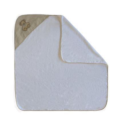 Toalha De Banho Le Petit Capuz Linho duna Bord Urso 1,00X1,00 - Muguet Home