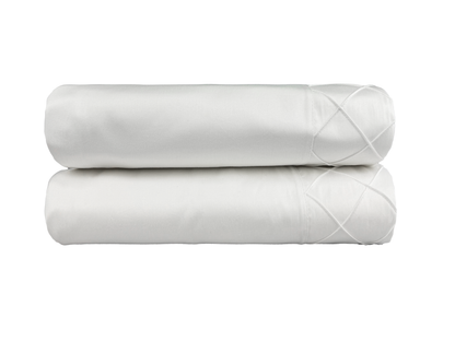 Capa Para Duvet Costa Serena 600 Fios Branco Nervuras