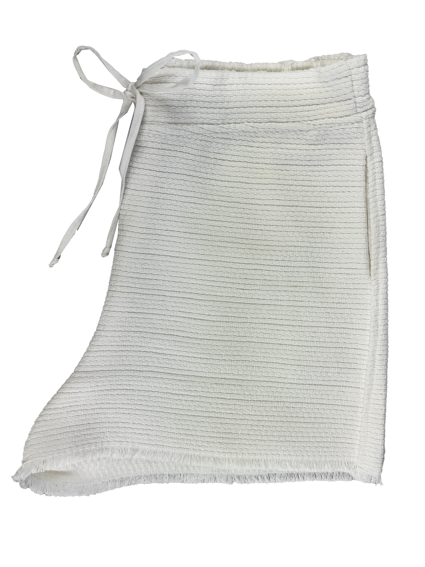 Shorts Alfaiataria Costa Serena Tecido Decor Franjas