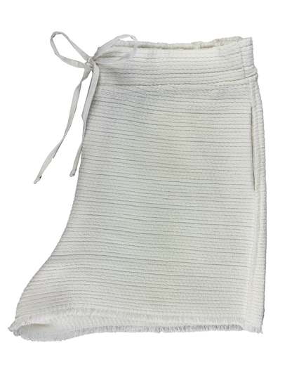 Shorts Alfaiataria Costa Serena Tecido Decor Franjas