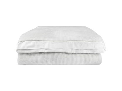 Colcha Costa Serena Tecido Decor Branco e 600 Fios