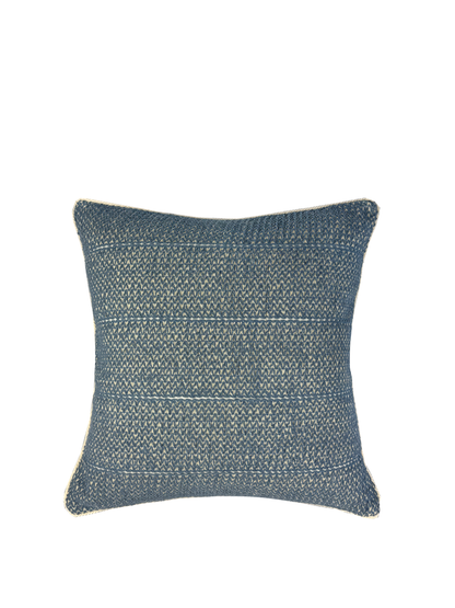 Almofada Canto Das Conchas Tela Azul Costas Linho Marinho 50x50
