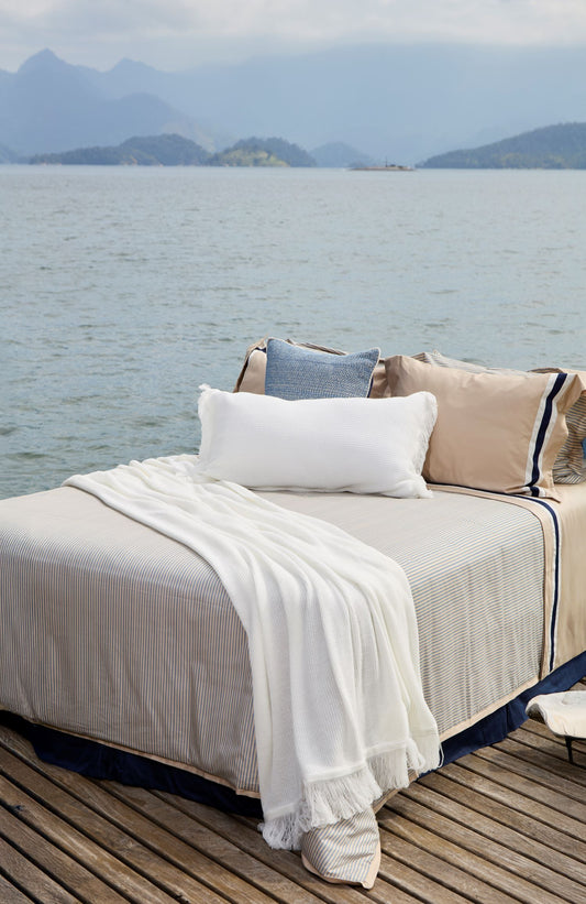 Almofada Em Tricô Costa Serena offwhite 40x80