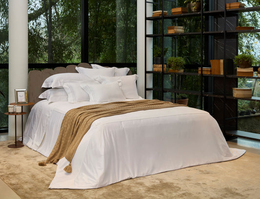 Capa Para Duvet Épure Botanique Drapé 100% Bambu