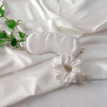 Kit Ritual da Seda: Fronha de seda + Máscara e scrunchie de seda + Bandolete seda + Um presente Muguet - Muguet Home